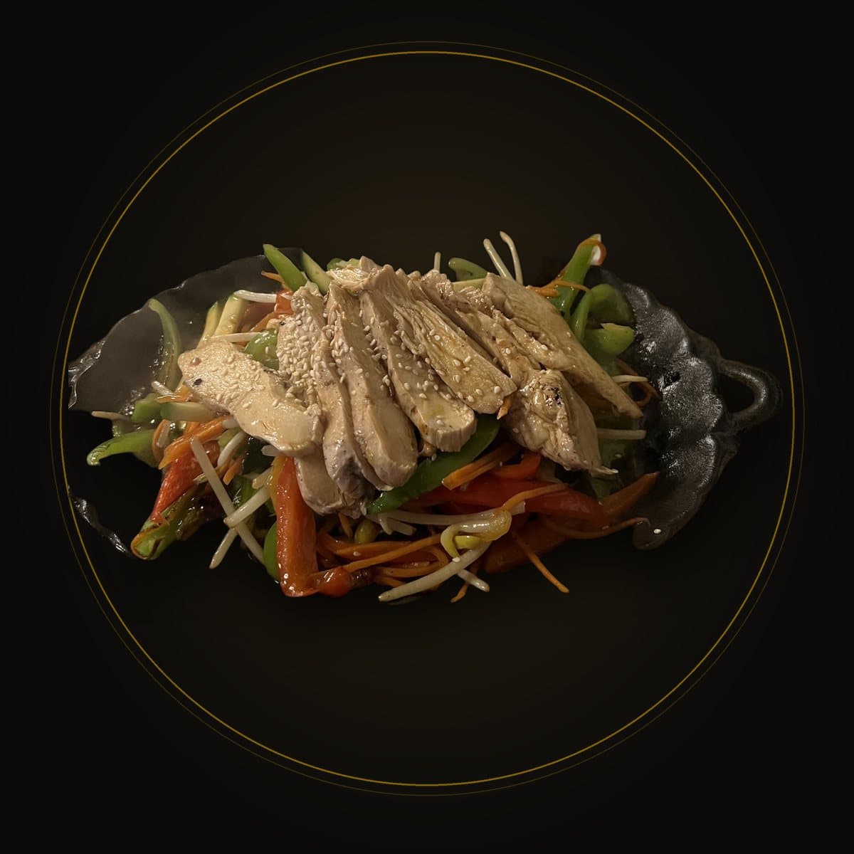 Poulet teriyaki sur plaque chauffante